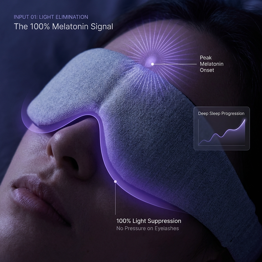 Night Agent 3D Blackout Mask — light elimination